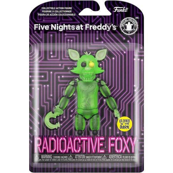 Funko Action Figure Five Nights at Freddy's FNAF Radioactive Foxy (Glows) NEW - Picture 1 of 10